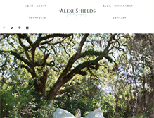 Tablet Screenshot of alexishields.com